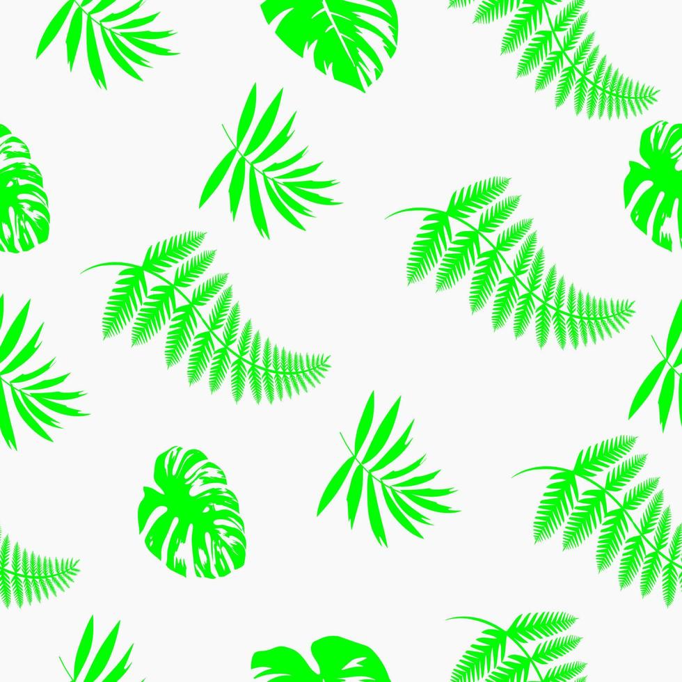 tropical climate leaf seamless pattern vector