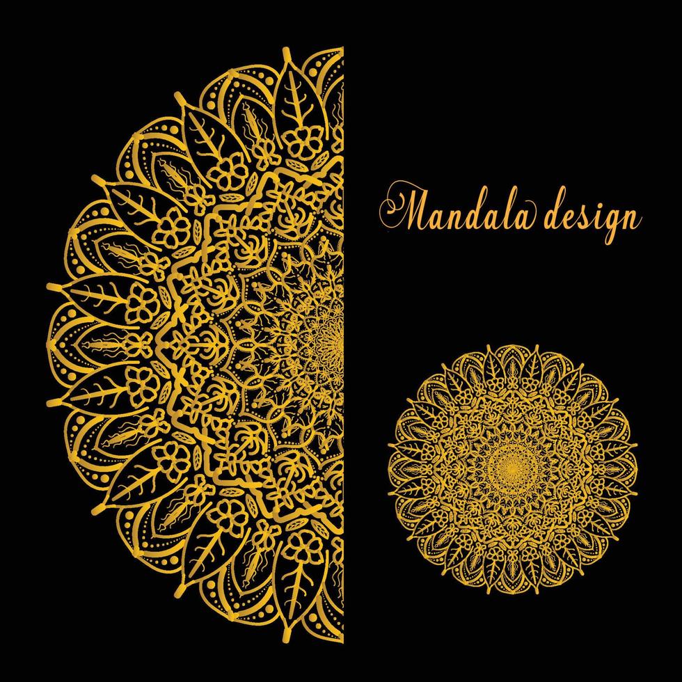 plantilla de diseño de mandala vector