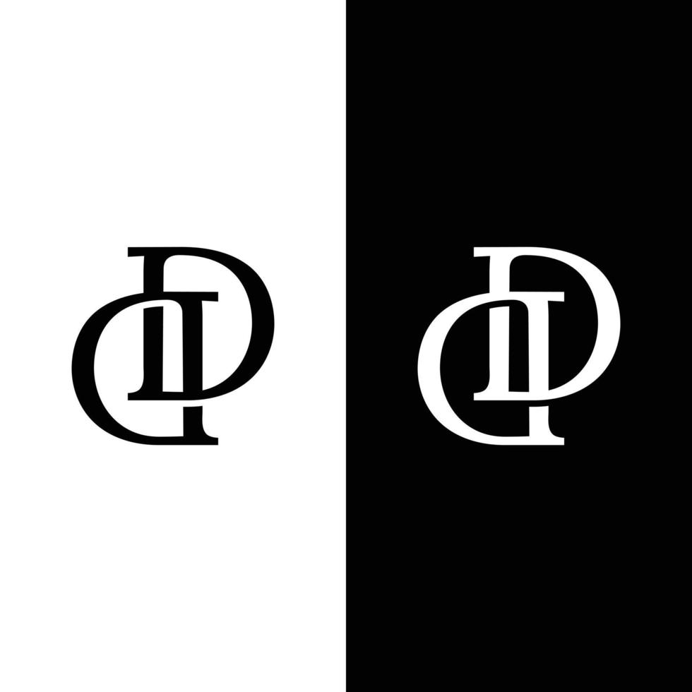 plantilla de diseño de logotipo inicial de monograma de letra d dd. adecuado para joyería de moda en general agente inmobiliario construcción empresa financiera negocio tienda corporativa ropa en un diseño de logotipo de estilo moderno simple. vector