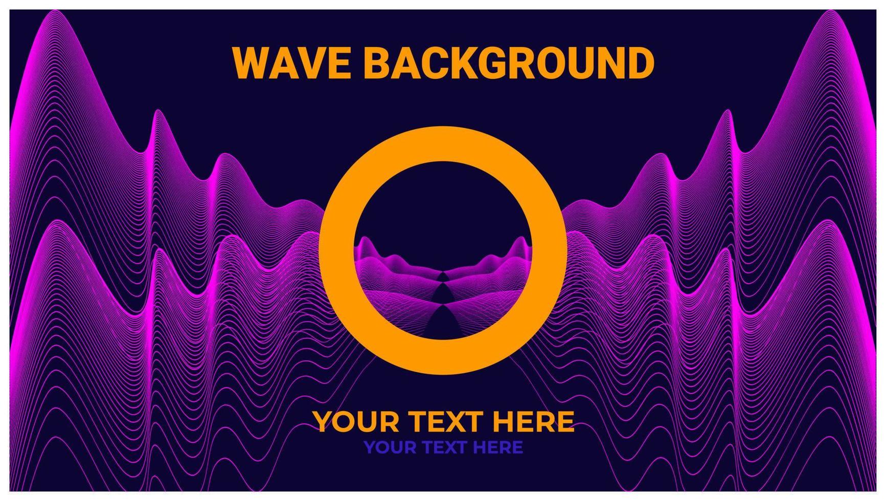 Abstract background with bright colored curved lines vector