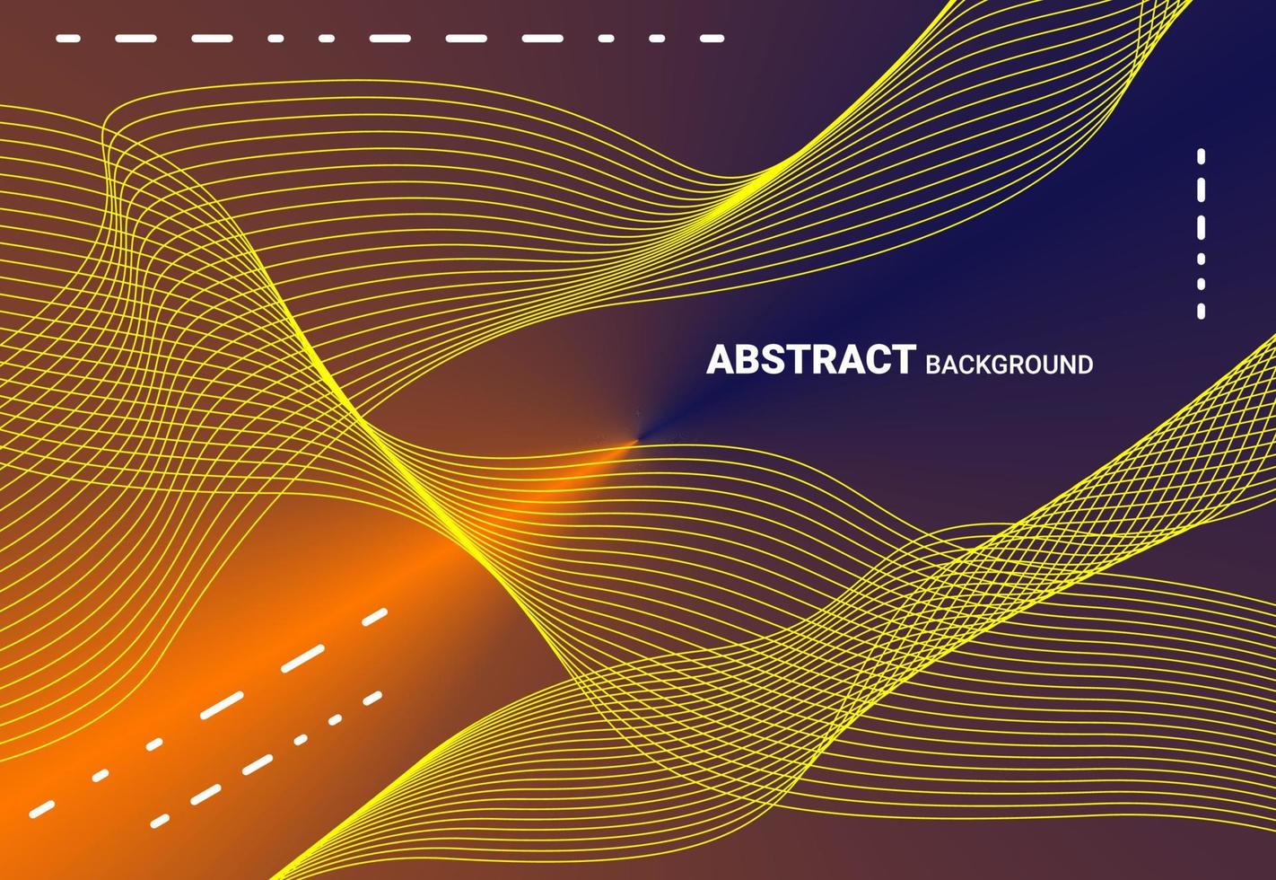 Abstract background with bright colored curved lines vector