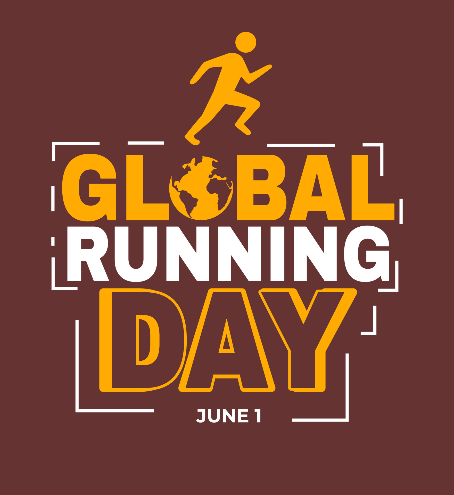 Global Running Day Concept Vector Design, June 1 7721838 Vector Art at ...