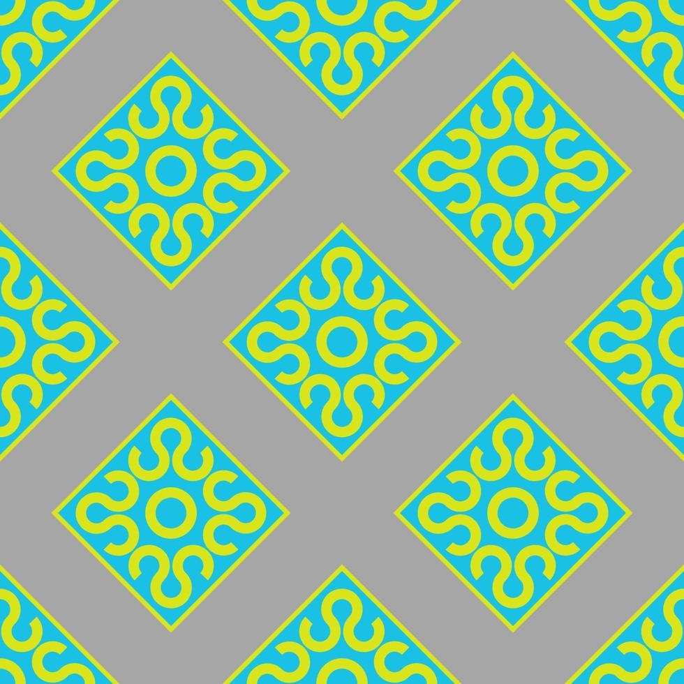 asian geometric fabric pattern vector