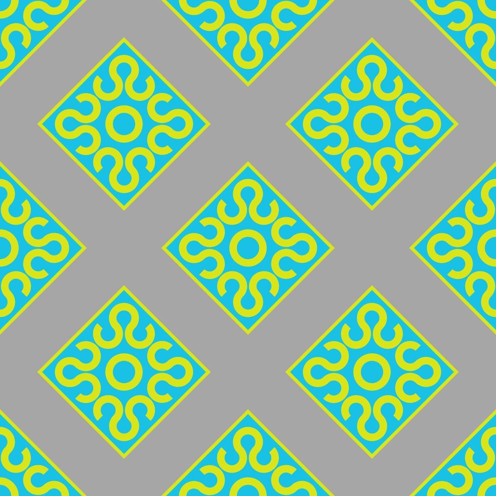 asian geometric fabric pattern vector