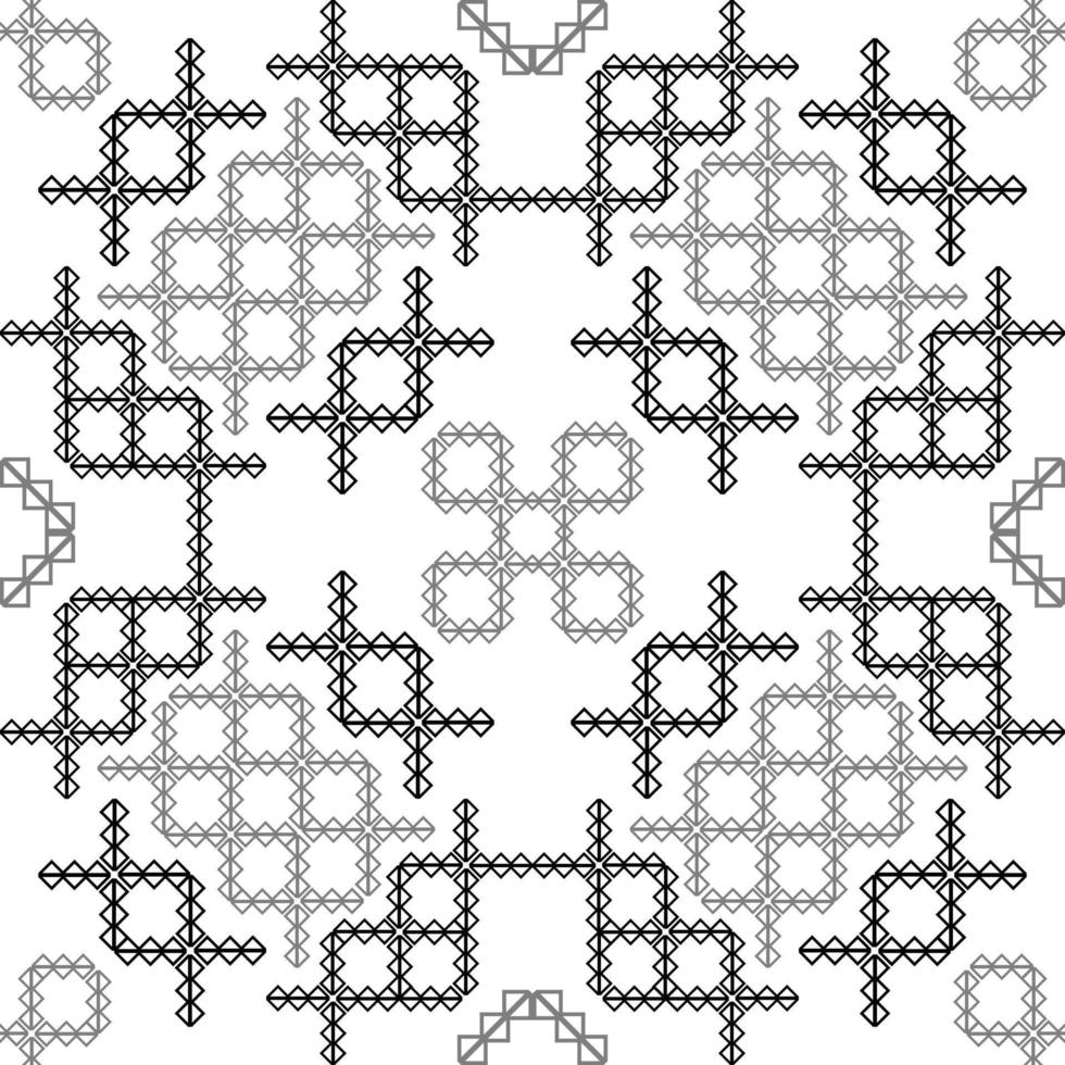black white asian zig zag geometric pattern vector