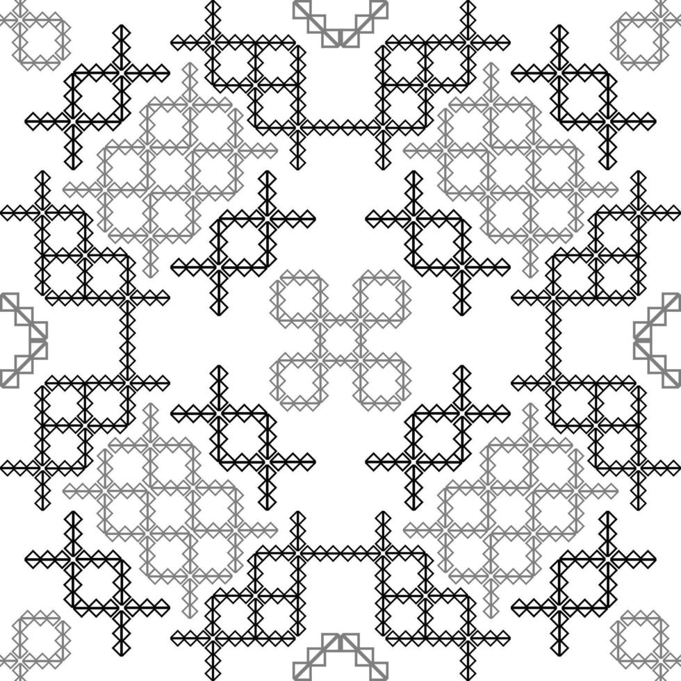 black white asian zig zag geometric pattern vector