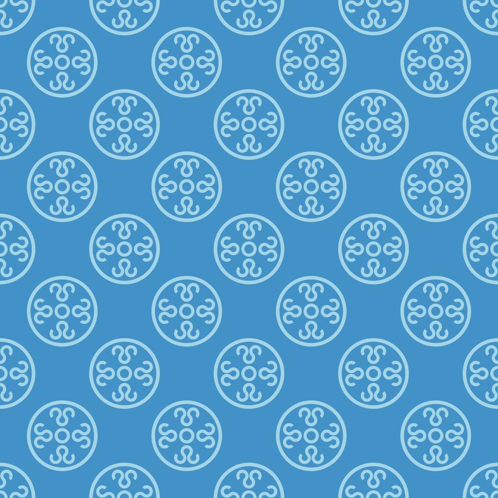 monochrome asain fabric pattern vector