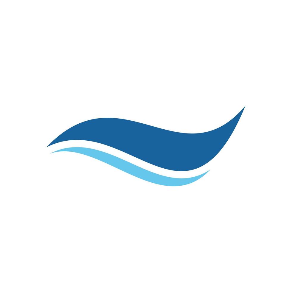 logo de onda de agua vector