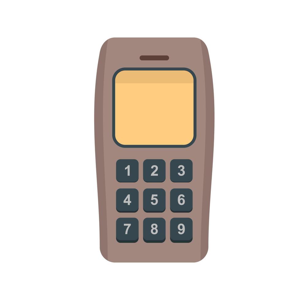 Cell Phone Flat Multicolor Icon vector