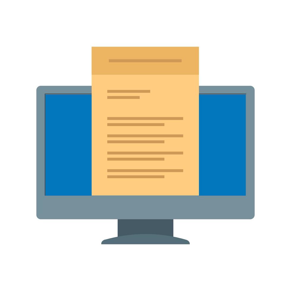 Online Lectures Flat Multicolor Icon vector