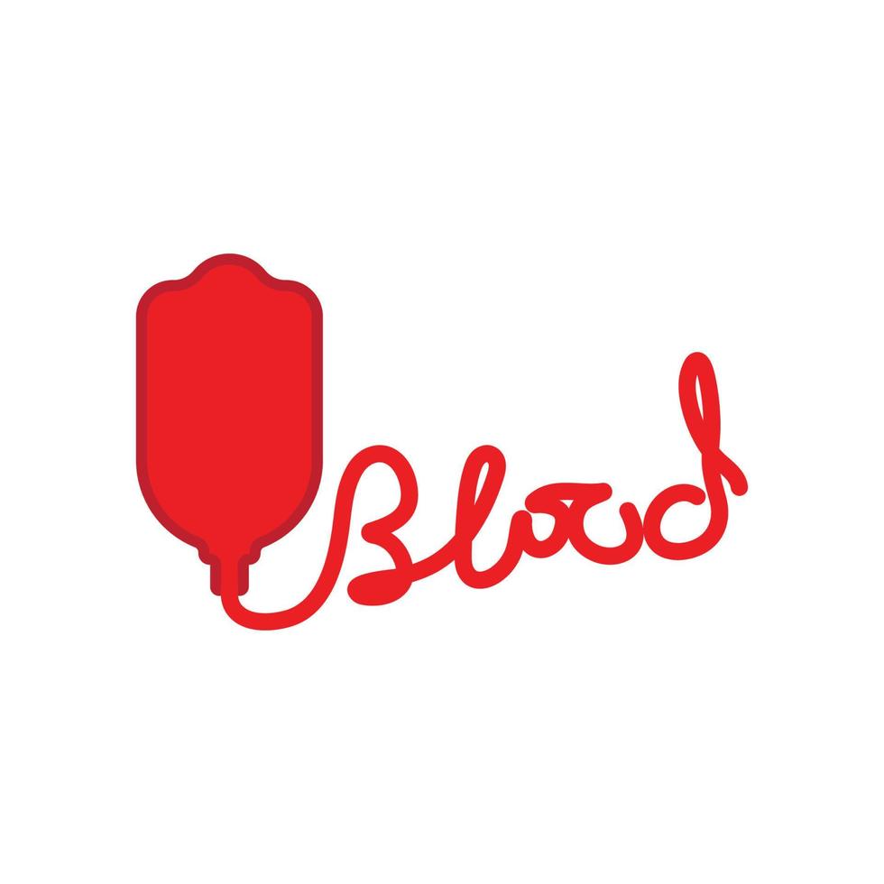 Blood illustration logo vector