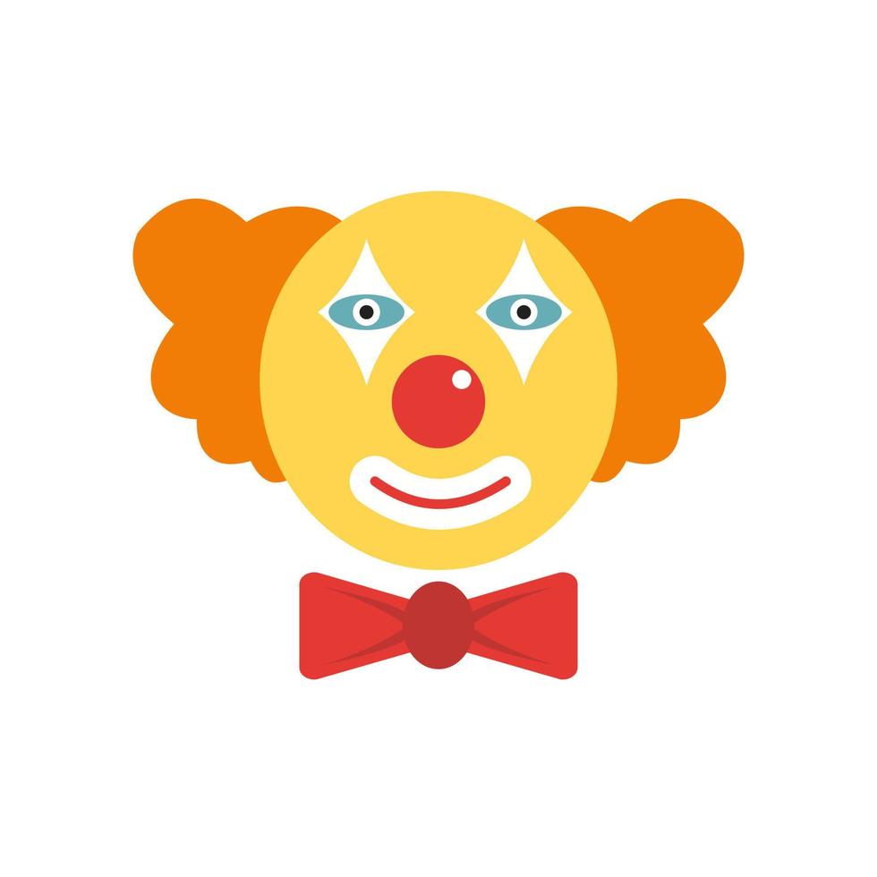 payaso plano icono multicolor vector