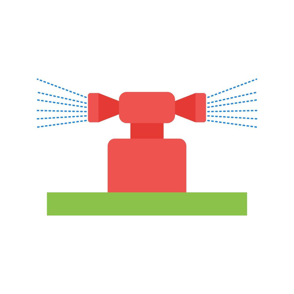 Irrigation Flat Multicolor Icon vector