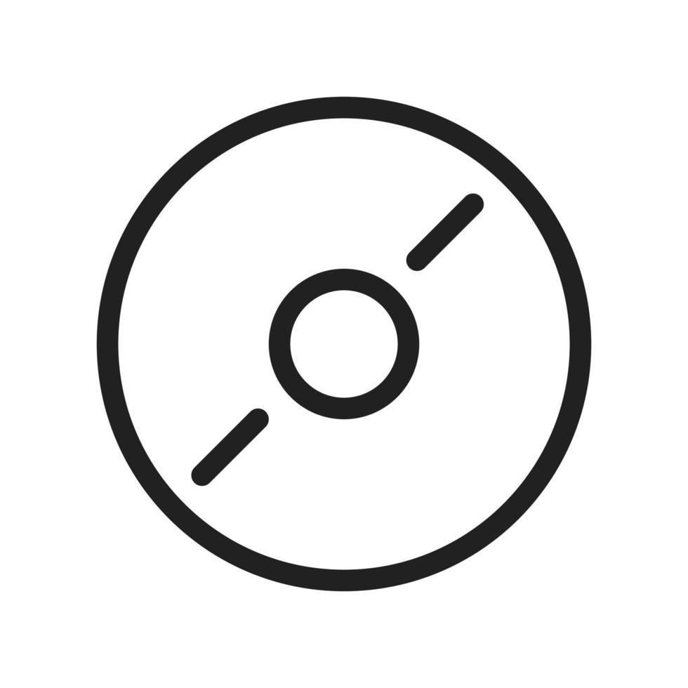 CD Line Icon vector
