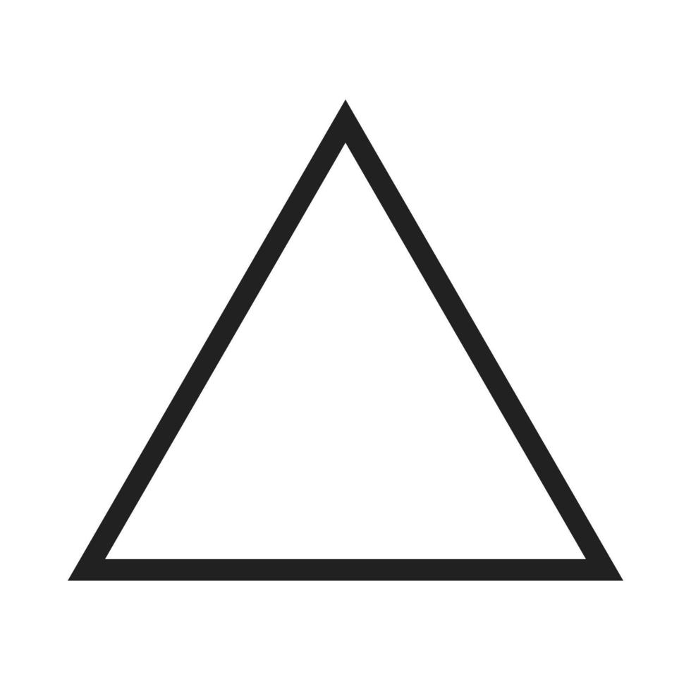 Triangle Line Icon vector