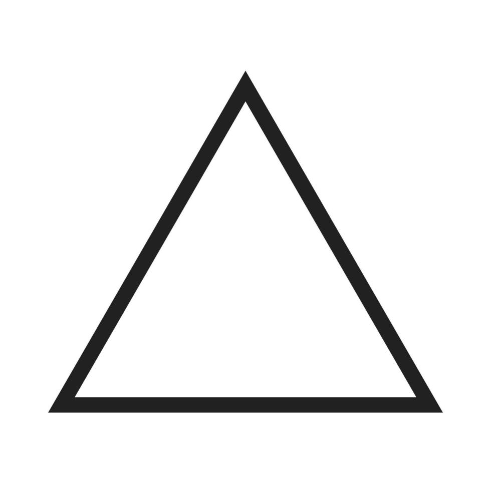 Triangle Line Icon vector