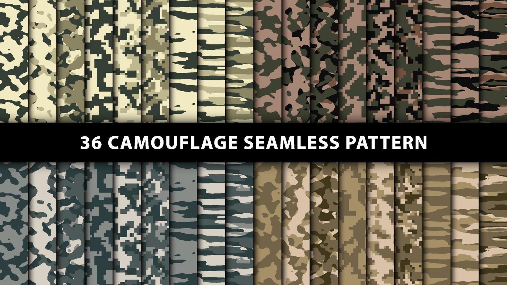 Military and army camouflage seamless pattern vector