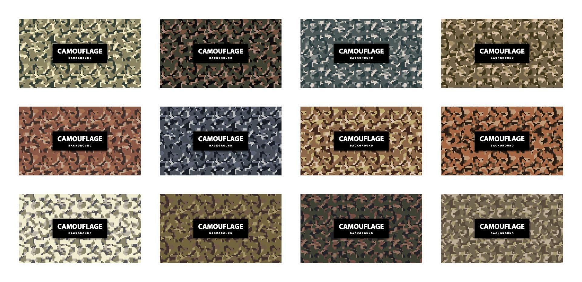 Military and army camouflage pattern background vector
