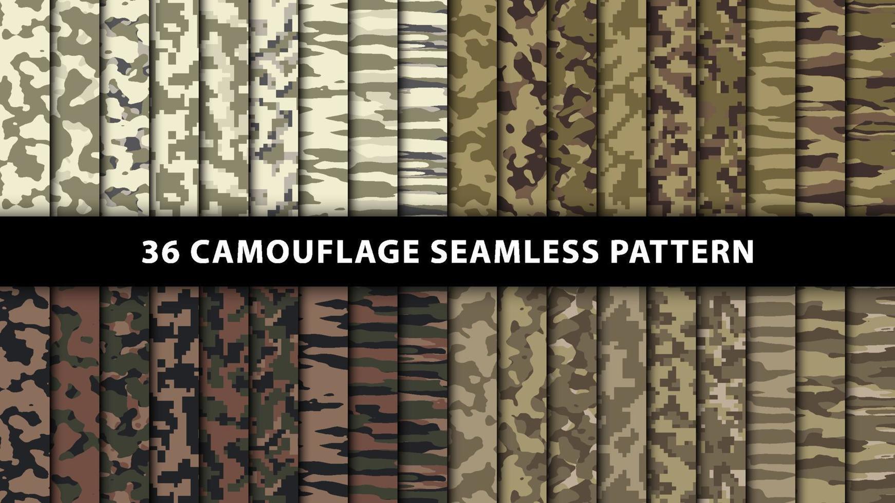 Military and army camouflage seamless pattern vector
