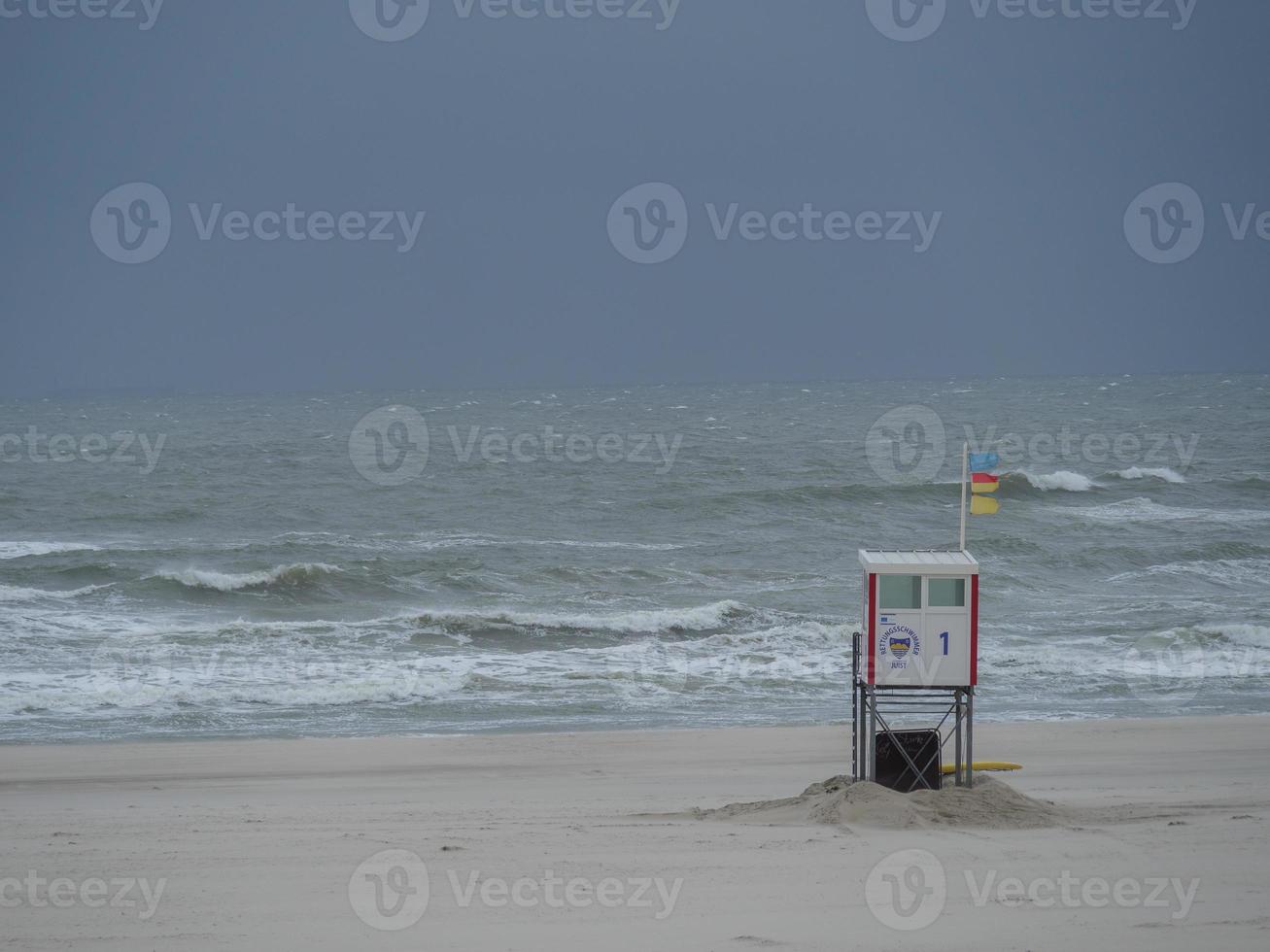 the beach of Juist in germany photo