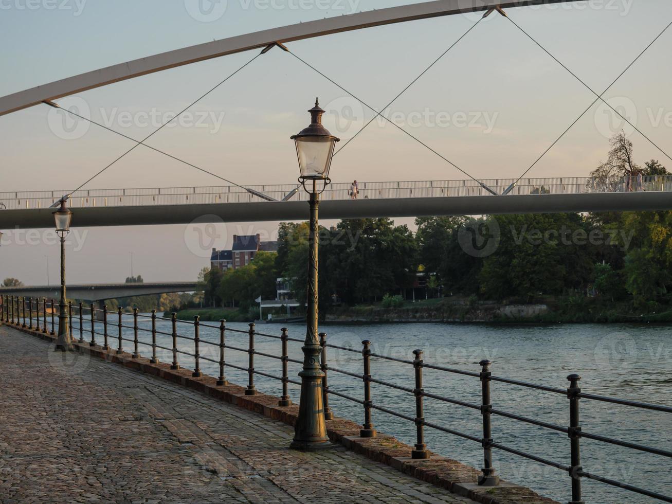 The city of Maastricht at the river Maas in the netherlands photo