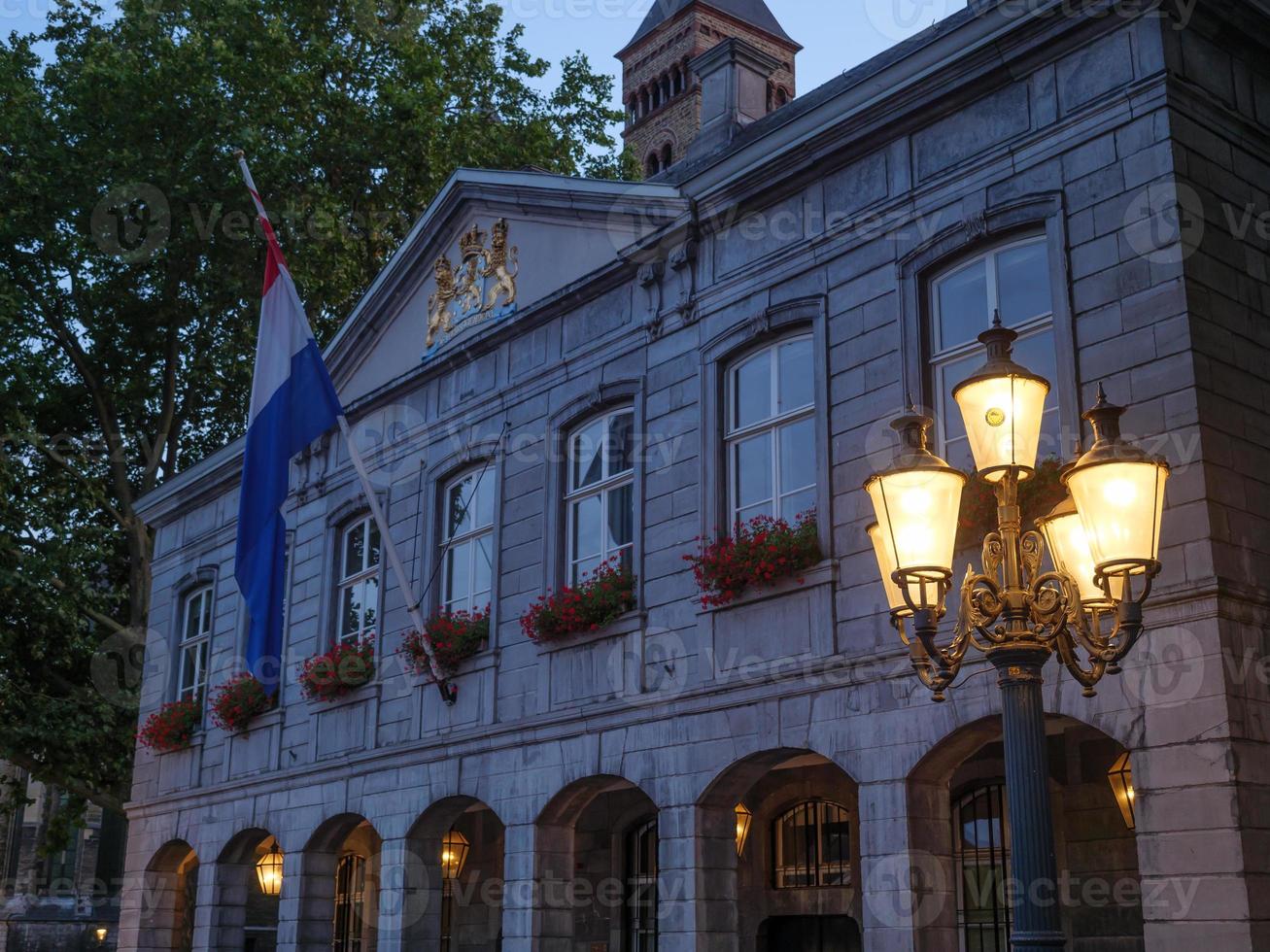 The city of Maastricht at the river Maas in the netherlands photo