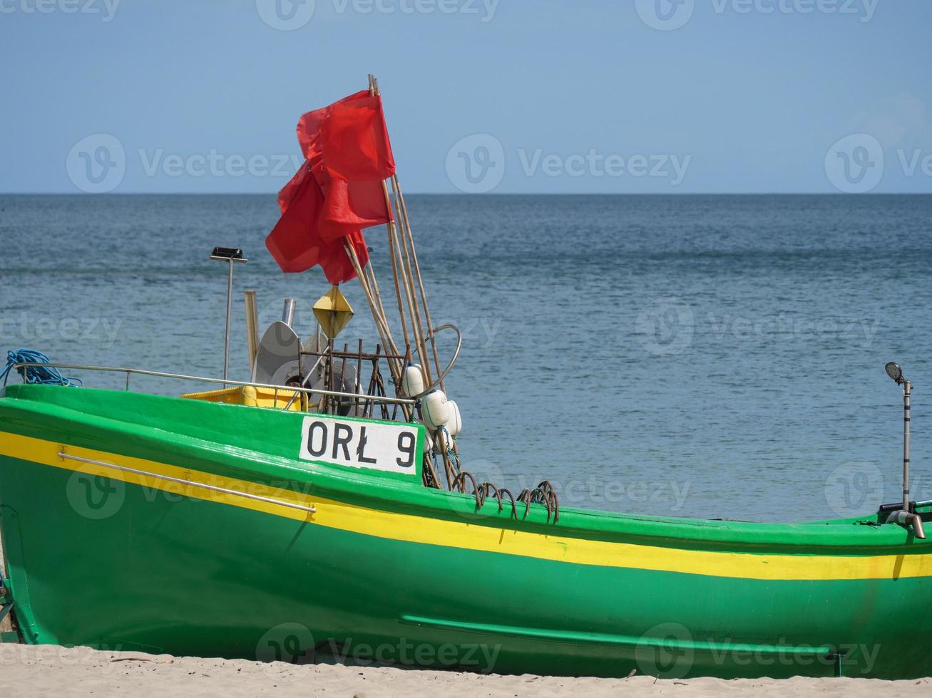 Beach at the baltic sea in poland photo