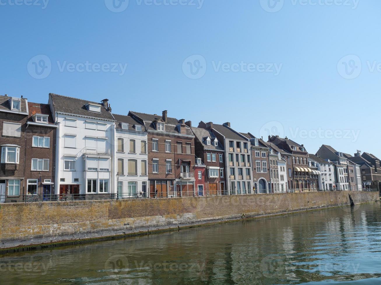 The city of Maastricht at the river Maas photo