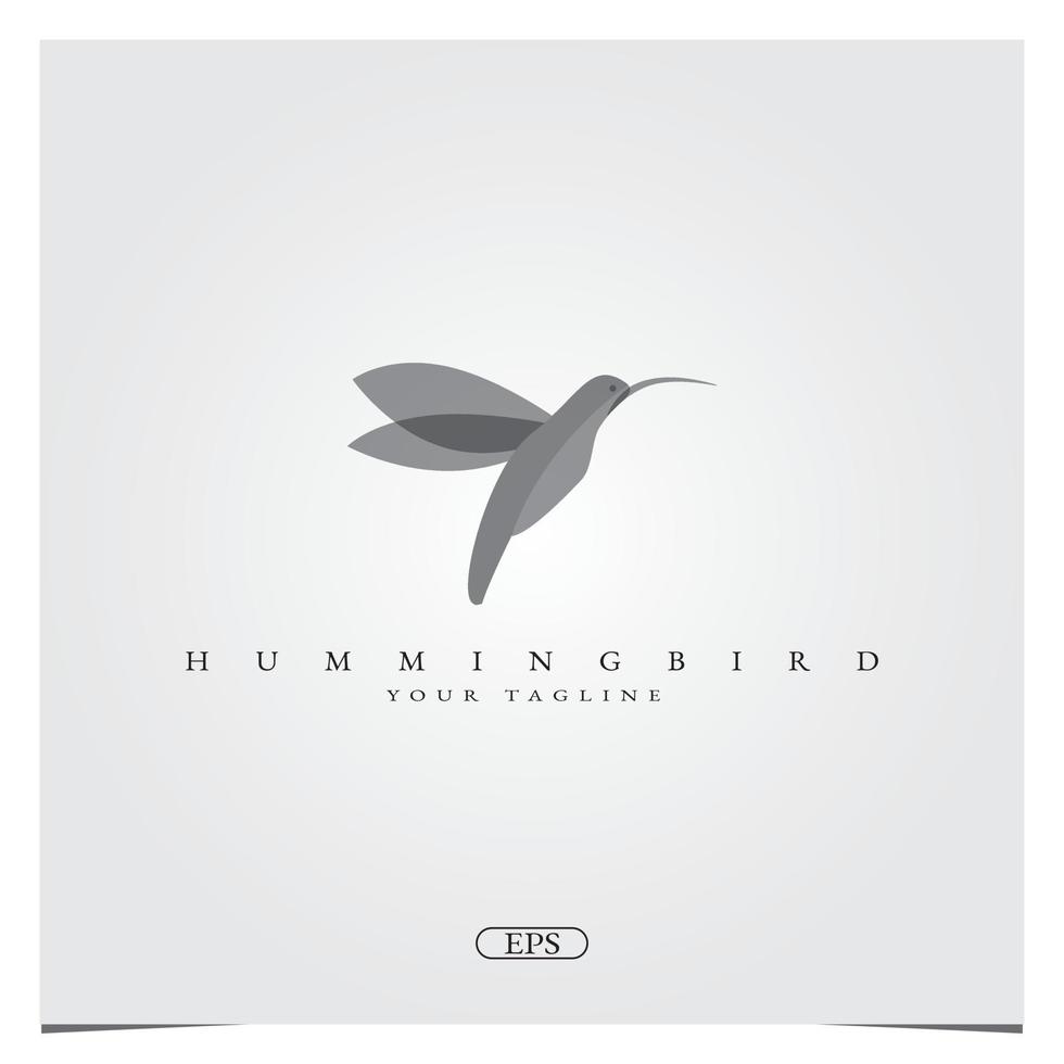 Hummingbird logo template  design logo premium elegant template vector eps 10