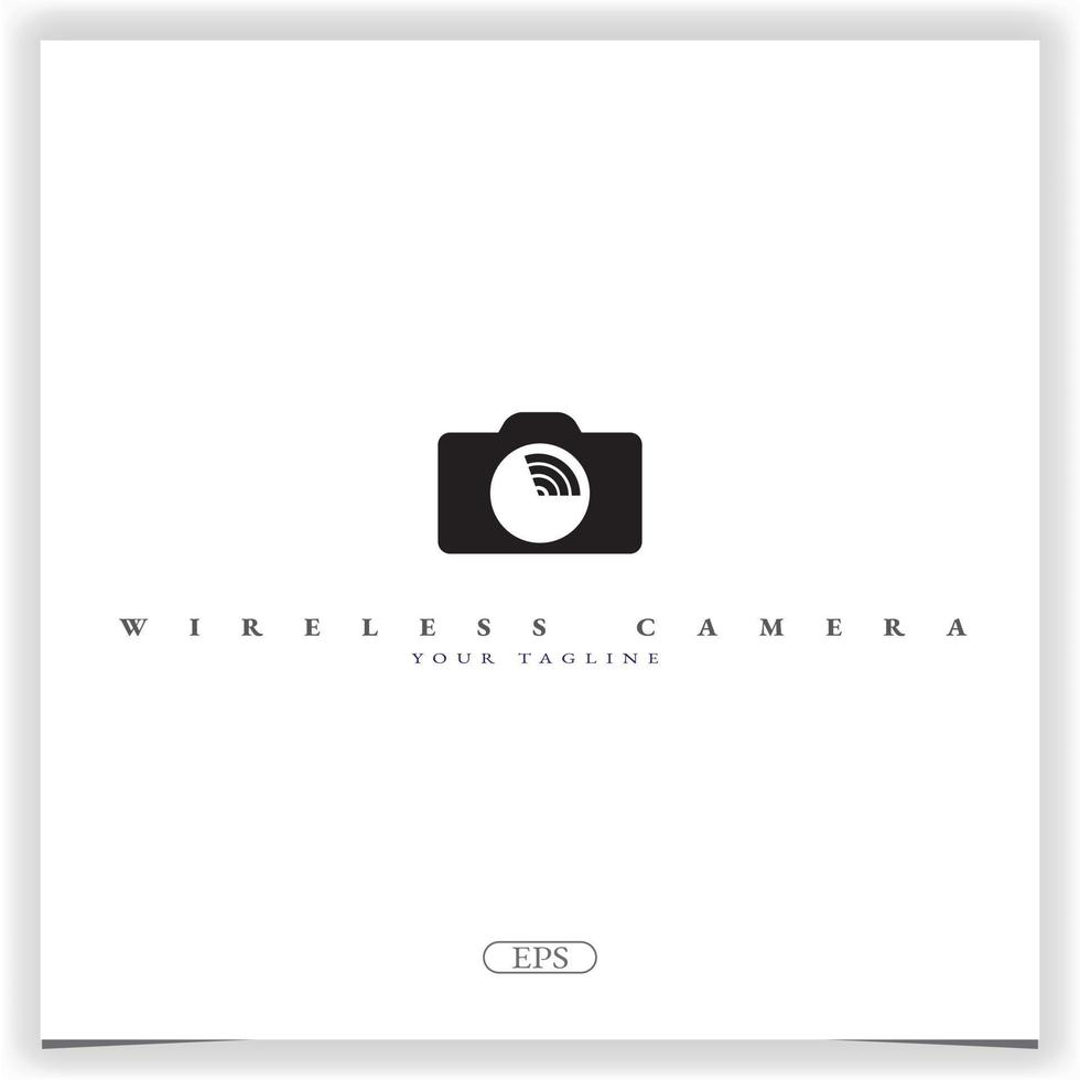 Wirelless camera logo premium elegant template vector eps 10