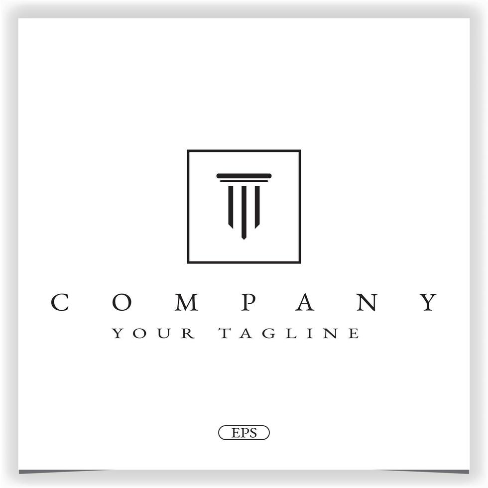 Pillar logo premium elegant template vector eps 10