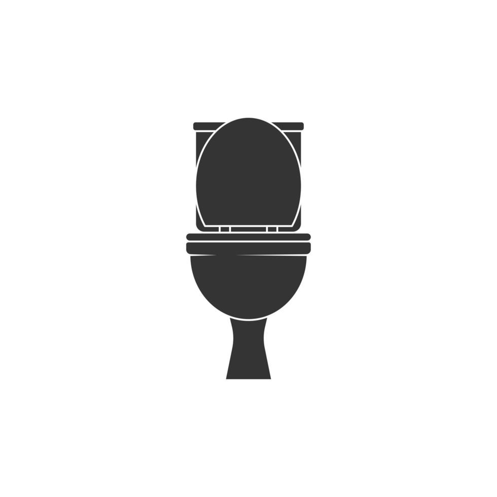Toilet cleaning silhouette icon vector