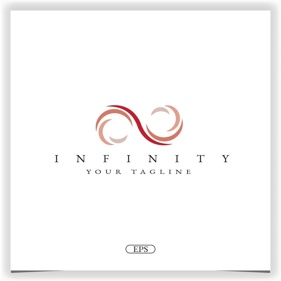 infinity logo premium elegant template vector eps 10