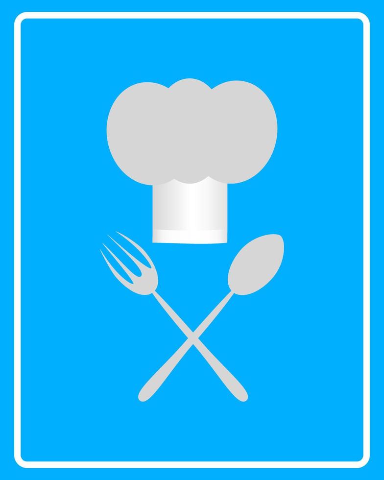 white chef's hat icon vector