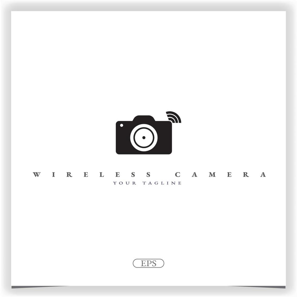 Wirelless camera logo premium elegant template vector eps 10