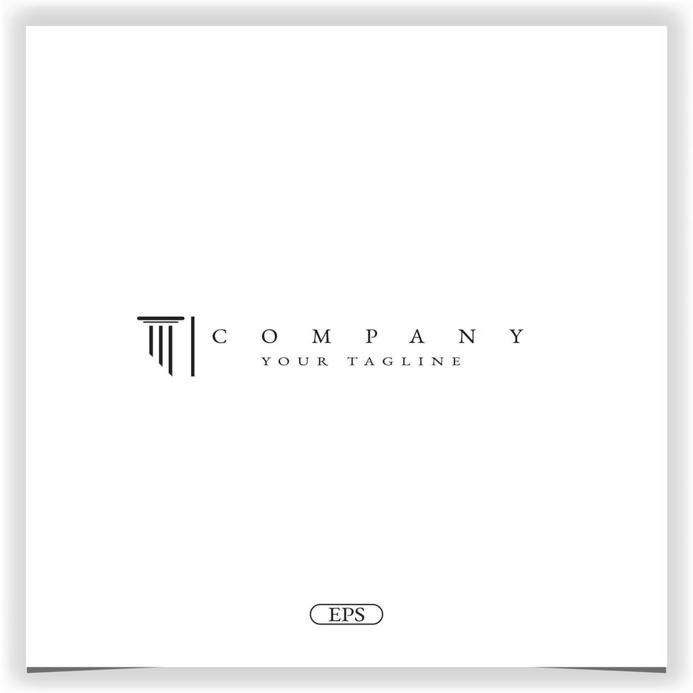 Pillar logo premium elegant template vector eps 10