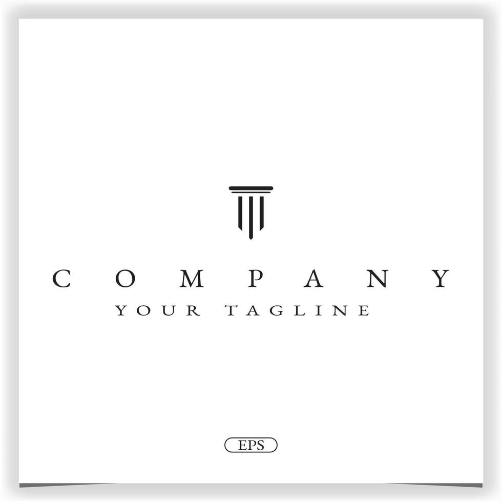 Pillar logo premium elegant template vector eps 10