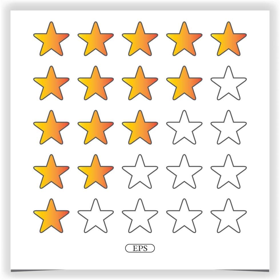 Rating stars isolated. design element vector illustration. logo premium elegant template vector eps 10