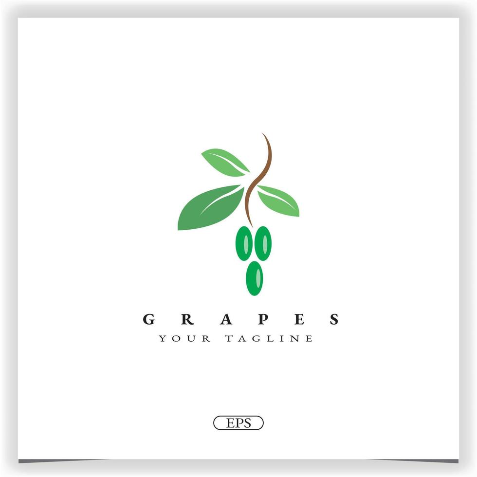 grapes logo logo premium elegant template vector eps 10