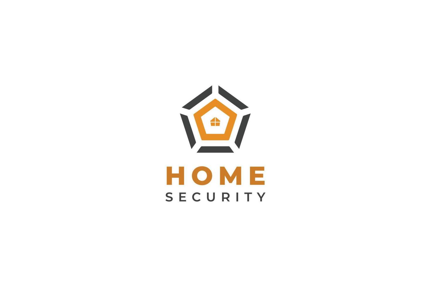 Home security property protection logo vector