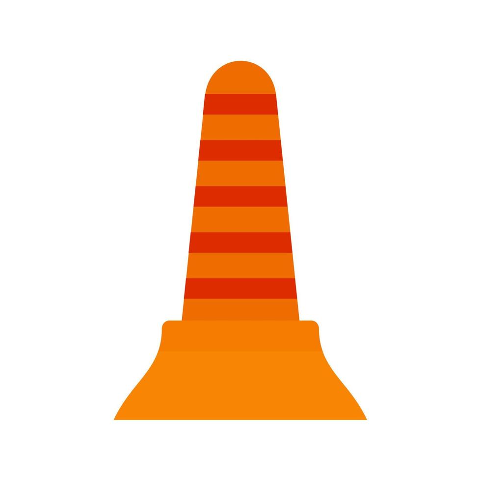 Cone Flat Multicolor Icon vector