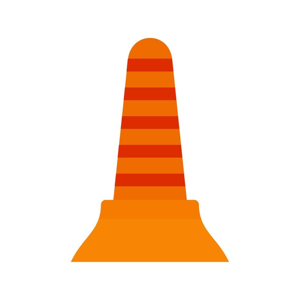 Cone Flat Multicolor Icon vector