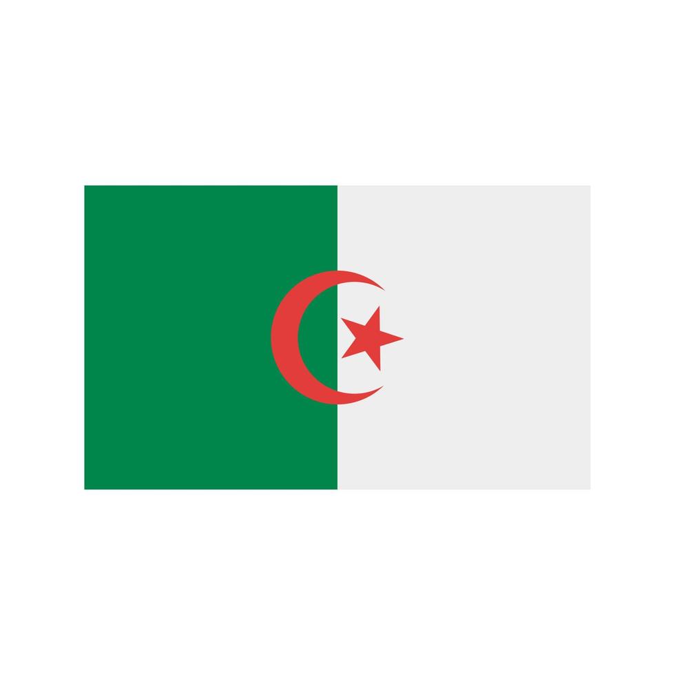 Algeria Flat Multicolor Icon vector