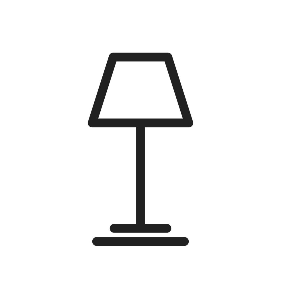 Lamp Line Icon vector