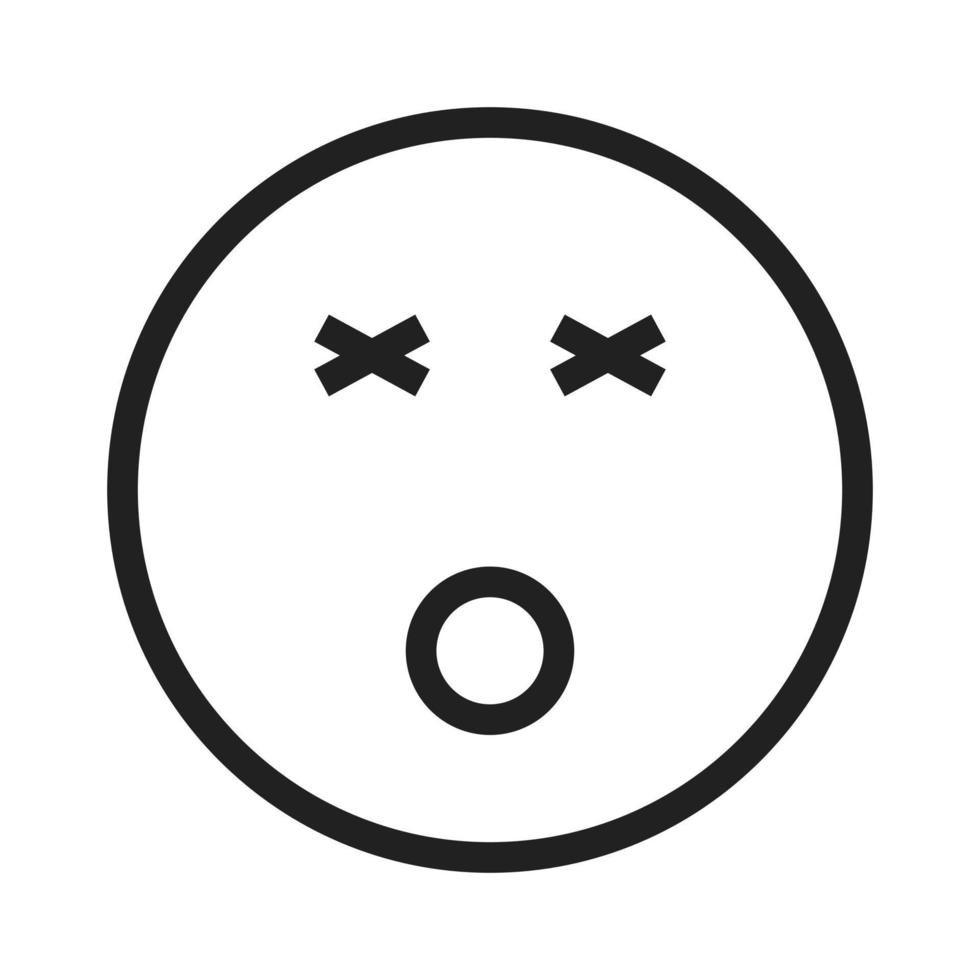 Dizzy Line Icon vector