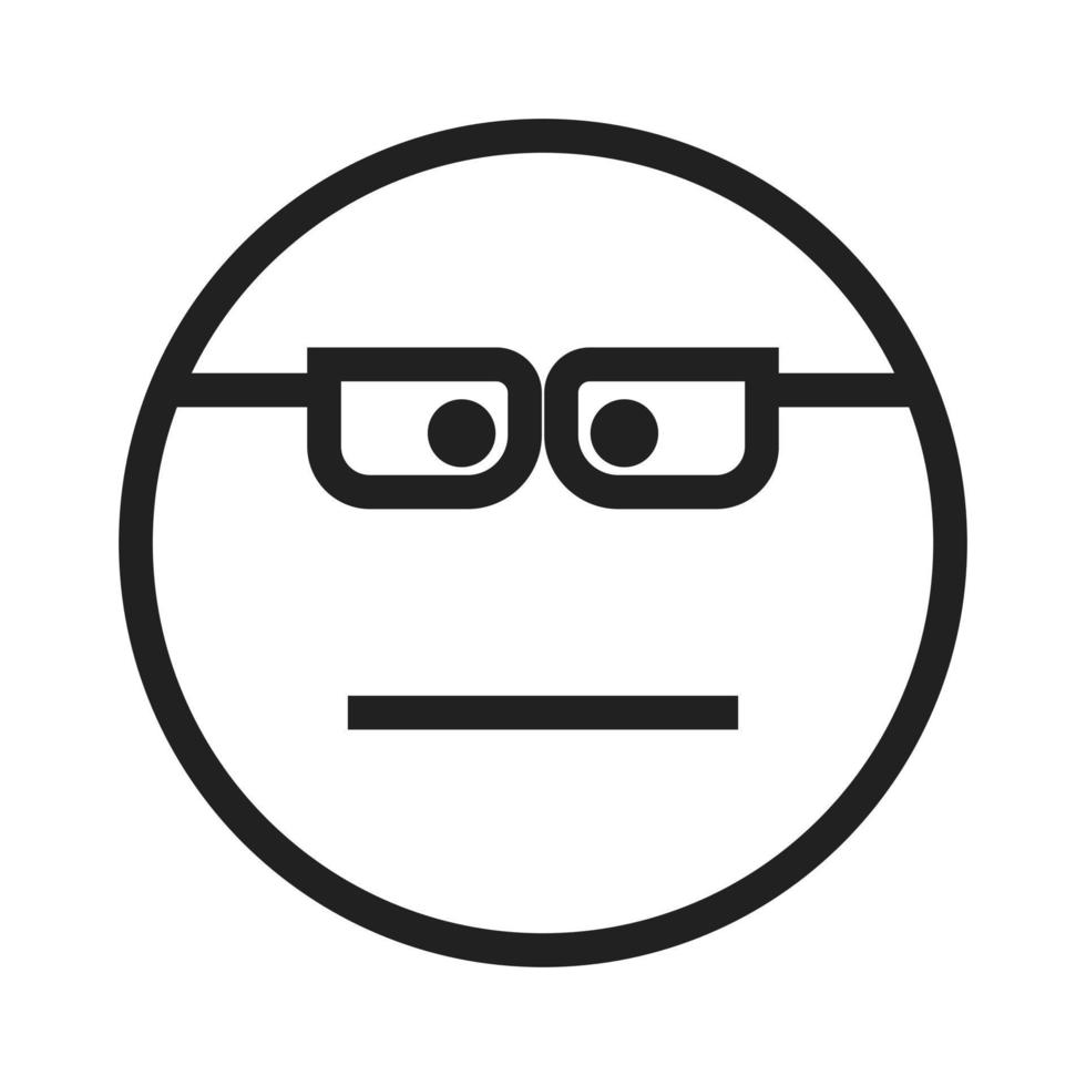 Nerd Line Icon vector