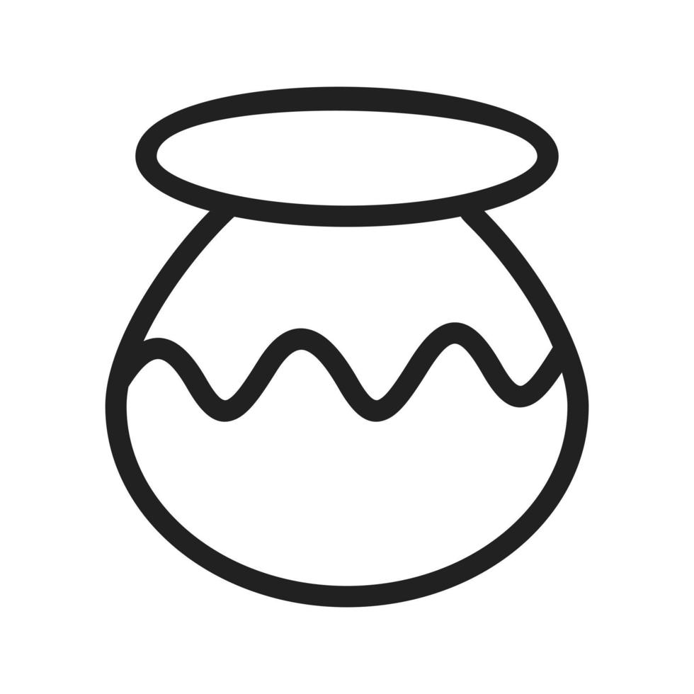 Plant Pot Line Icon vector