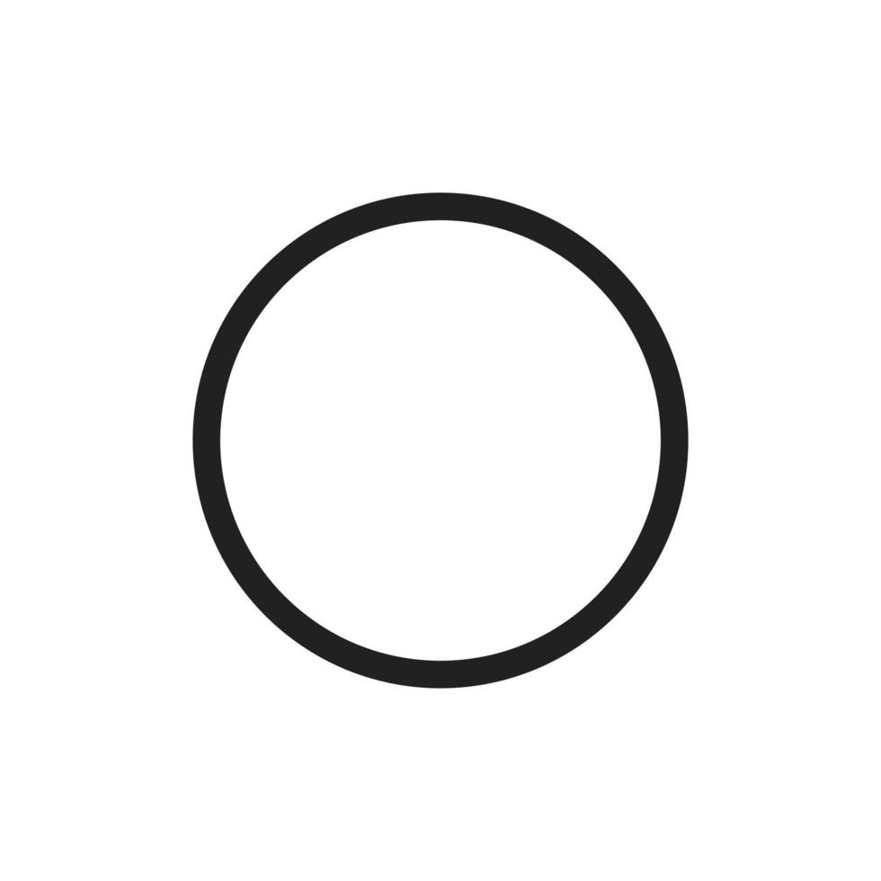 Record Line Icon vector