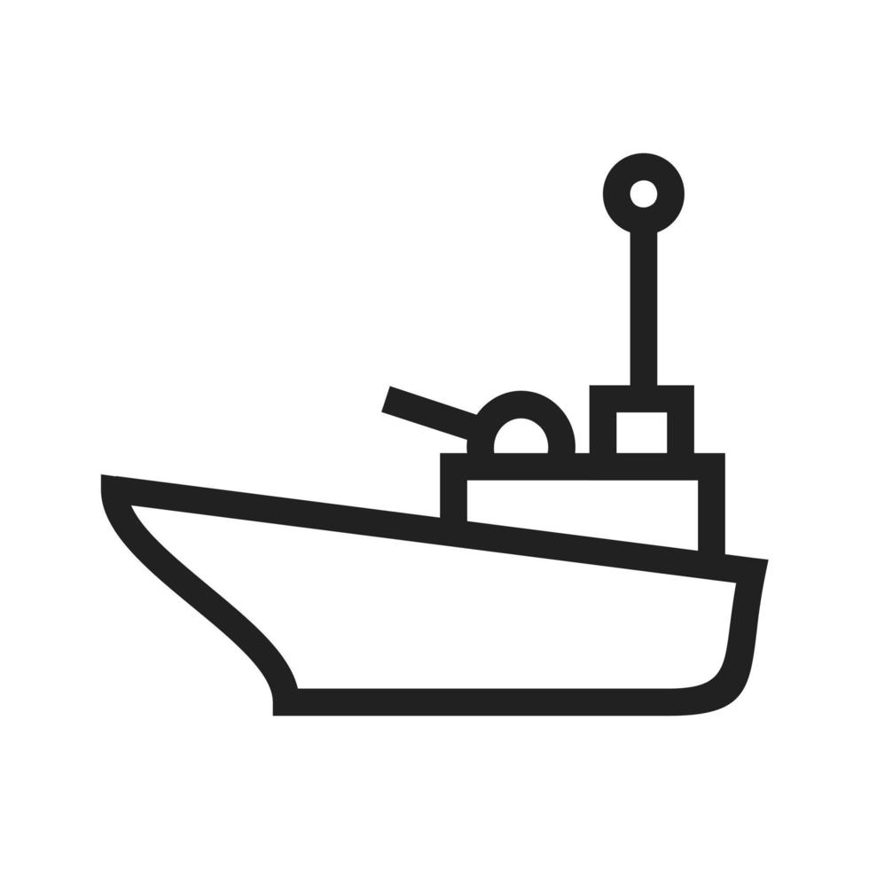 Vessel Line Icon vector