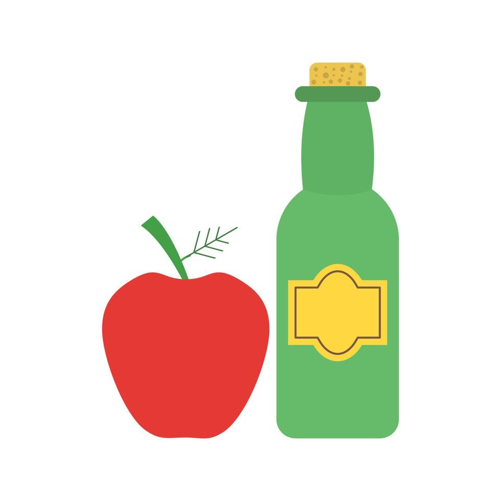 Apple Cider Flat Multicolor Icon vector